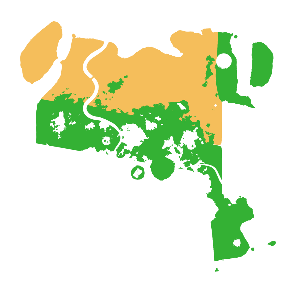 Biome Rust Map: Procedural Map, Size: 3500, Seed: 2008414499