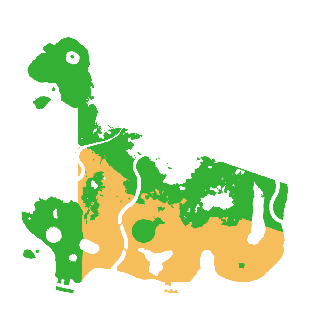Biome Rust Map: Procedural Map, Size: 3500, Seed: 258721877