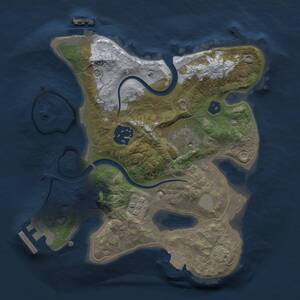 Thumbnail Rust Map: Procedural Map, Size: 2350, Seed: 65537, 8 Monuments