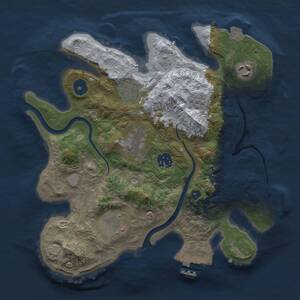 Thumbnail Rust Map: Procedural Map, Size: 3000, Seed: 958732, 12 Monuments
