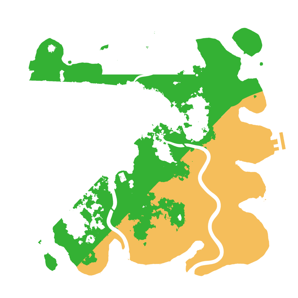 Biome Rust Map: Procedural Map, Size: 3500, Seed: 2018420722