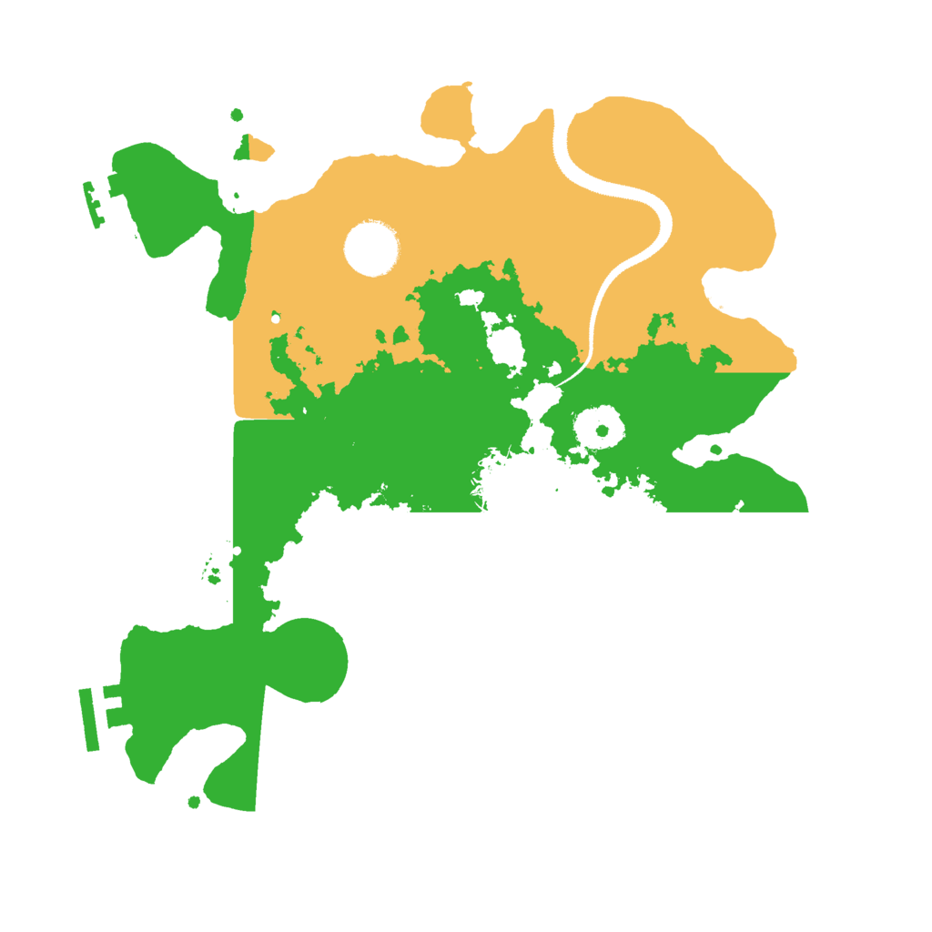 Biome Rust Map: Procedural Map, Size: 3000, Seed: 3842615