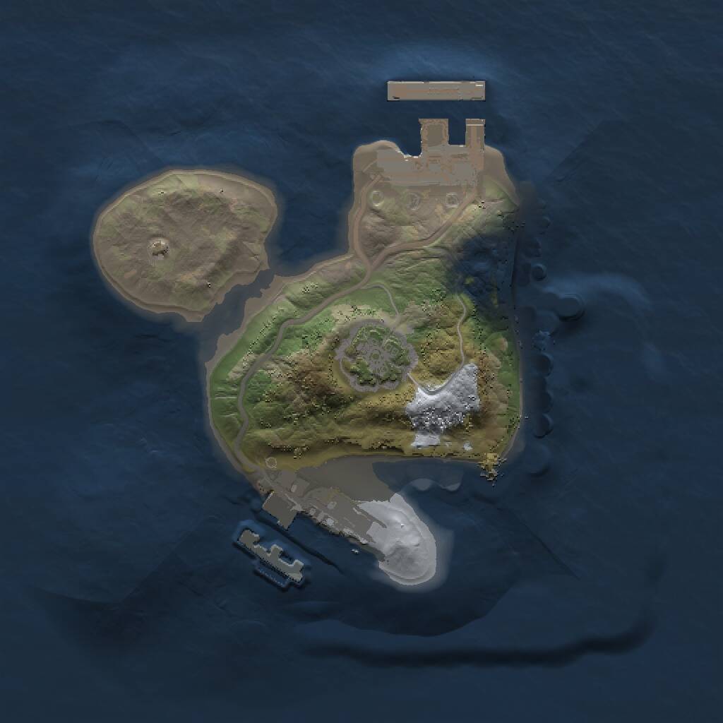Rust Map: Procedural Map, Size: 1500, Seed: 1850878986, 4 Monuments