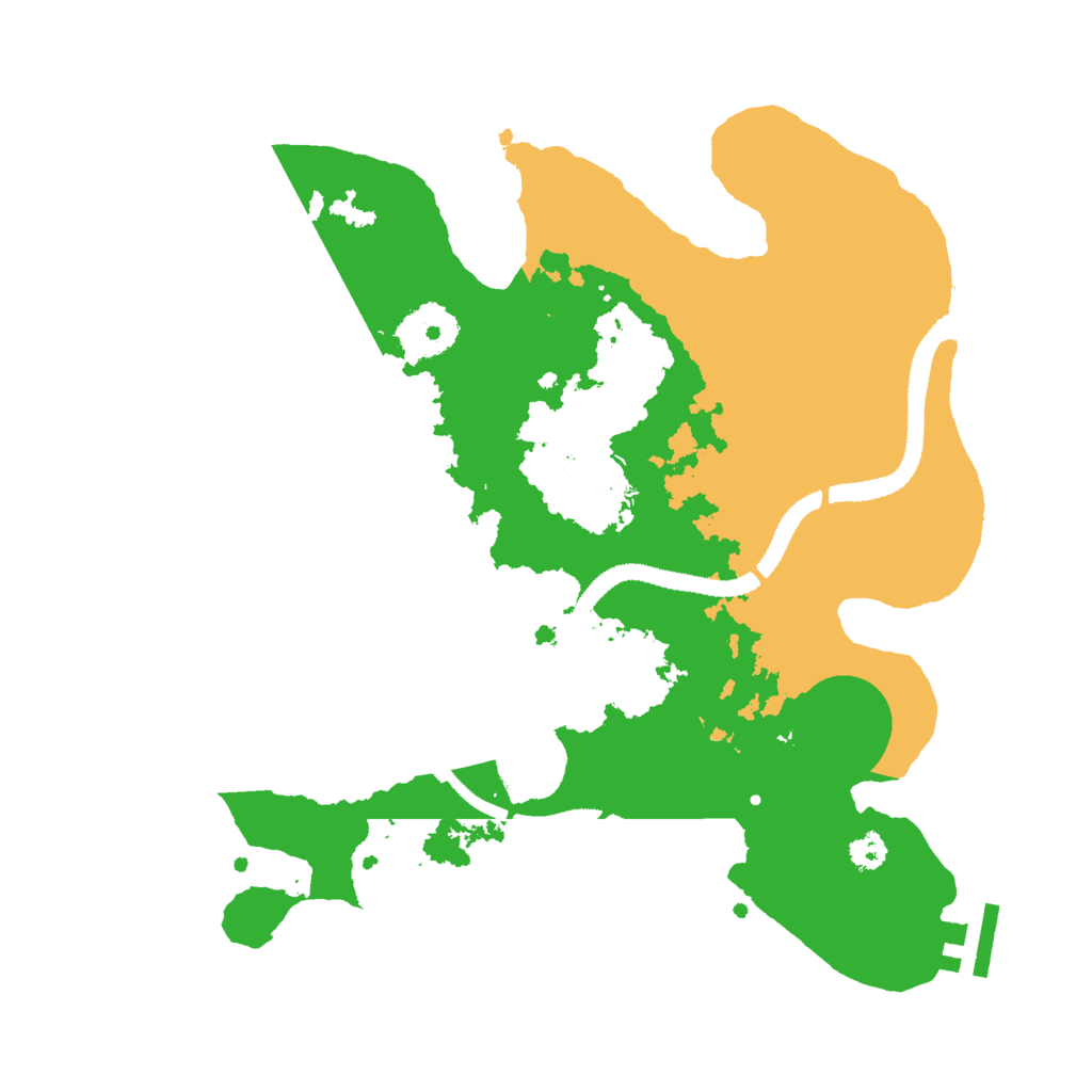Biome Rust Map: Procedural Map, Size: 3000, Seed: 981345