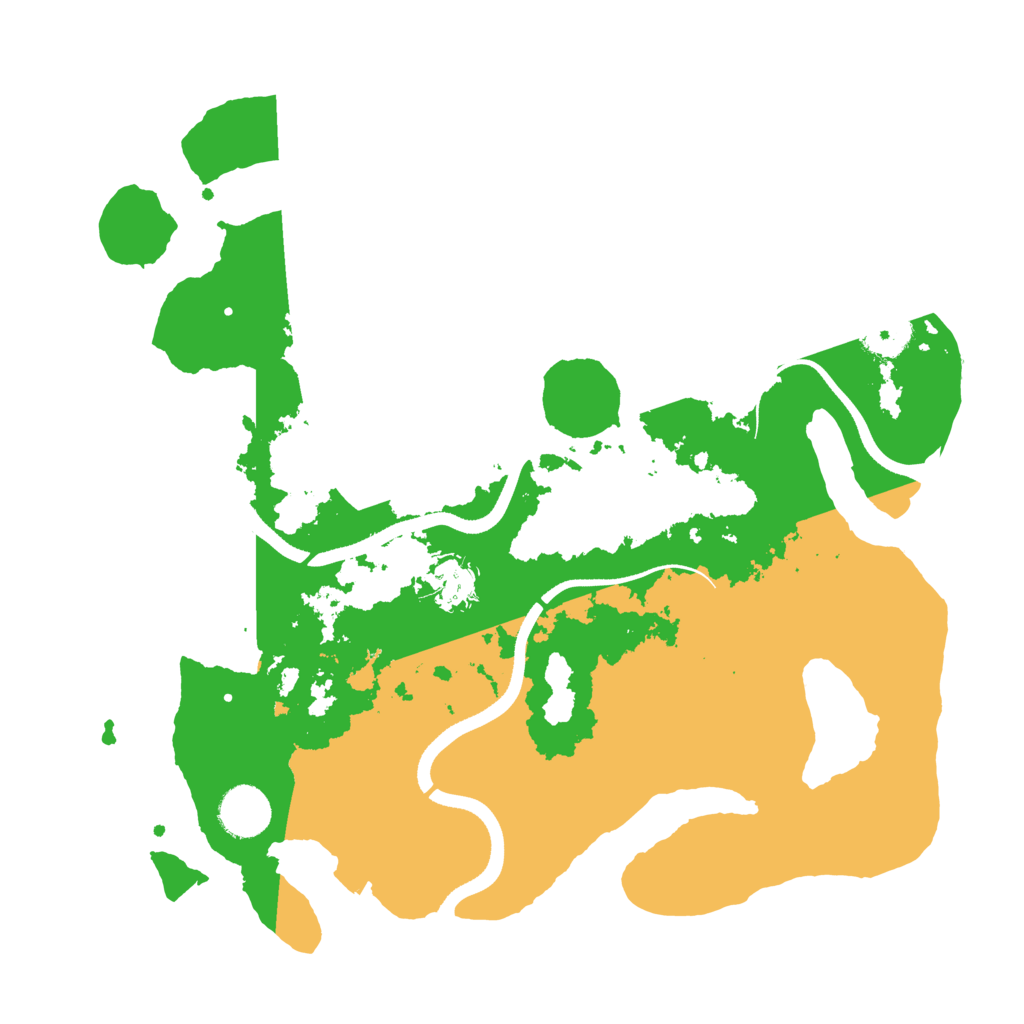 Biome Rust Map: Procedural Map, Size: 3500, Seed: 343711826