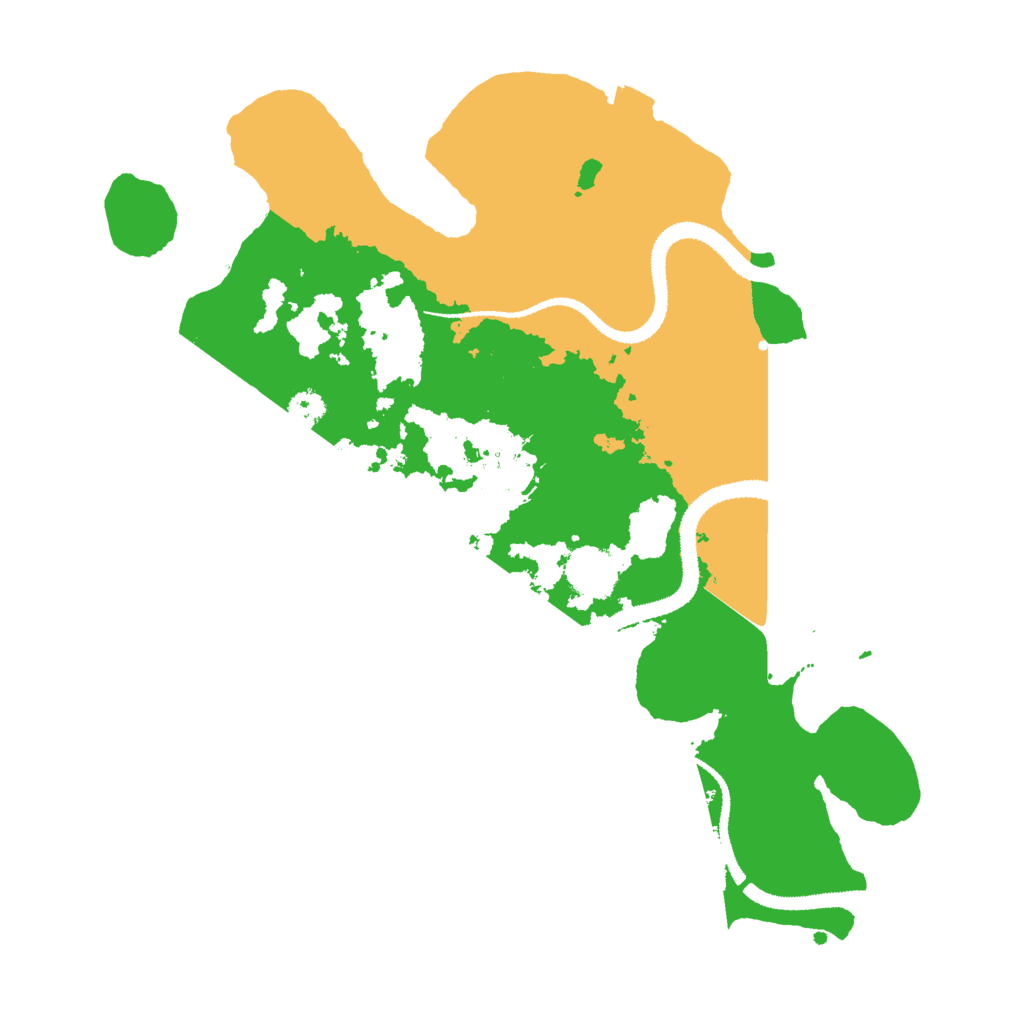 Biome Rust Map: Procedural Map, Size: 3000, Seed: 15666325