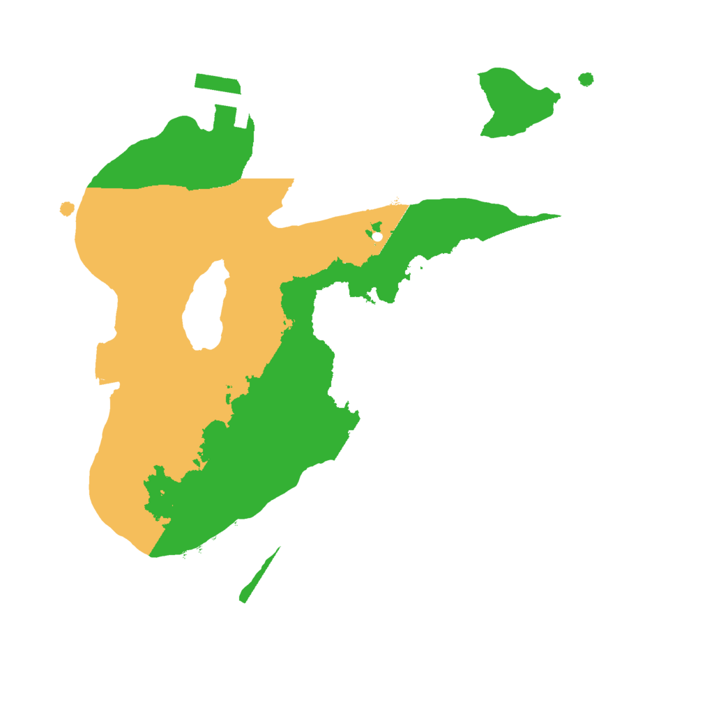 Biome Rust Map: Procedural Map, Size: 2000, Seed: 553787504