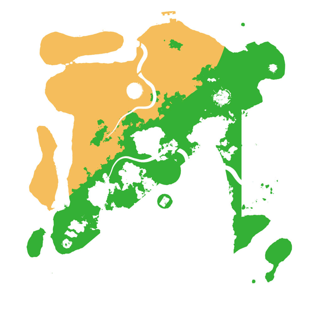 Biome Rust Map: Procedural Map, Size: 3500, Seed: 19920921