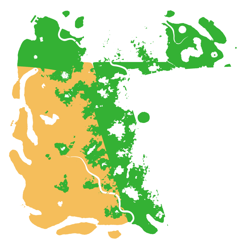 Biome Rust Map: Procedural Map, Size: 6000, Seed: 124703791