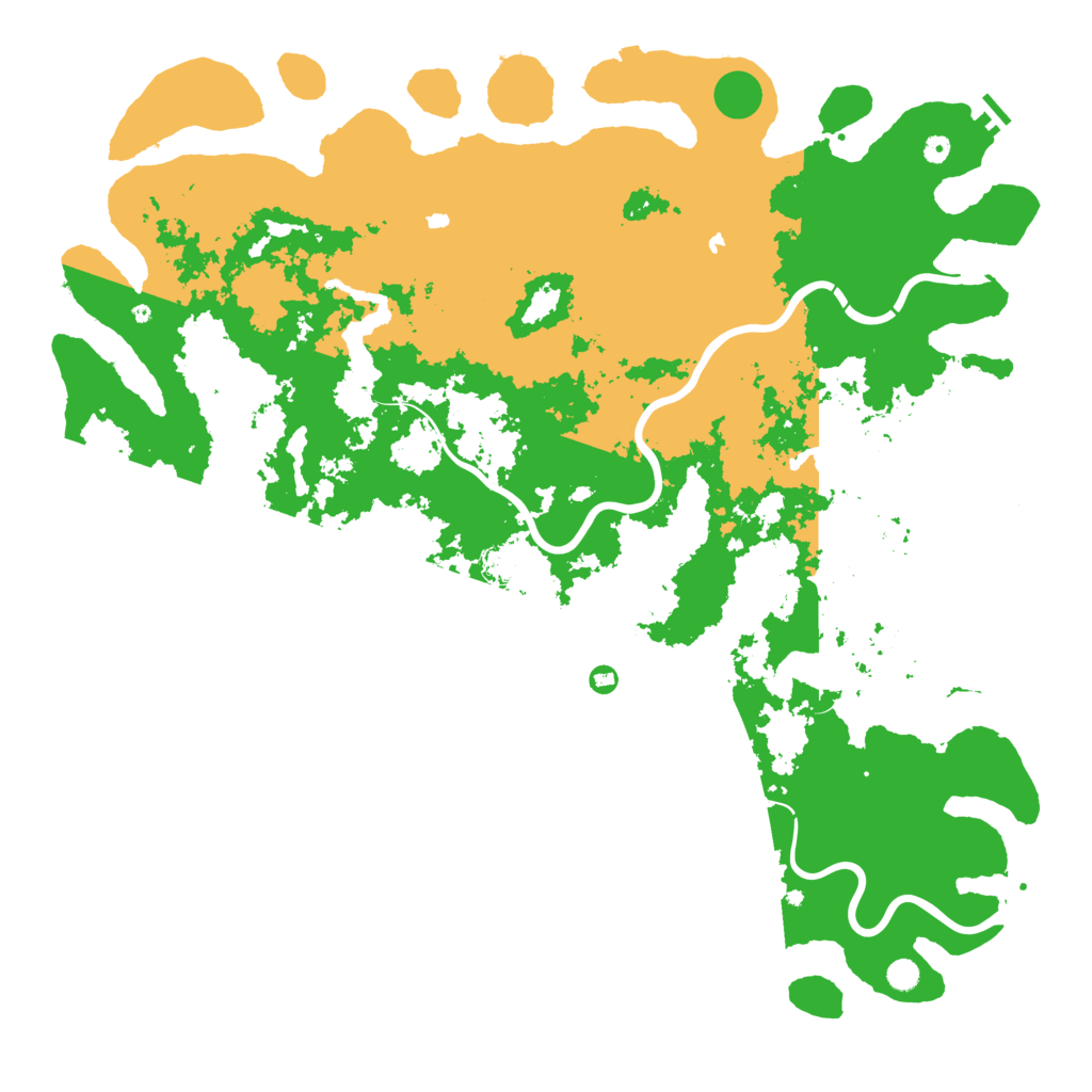 Biome Rust Map: Procedural Map, Size: 6000, Seed: 1357902468