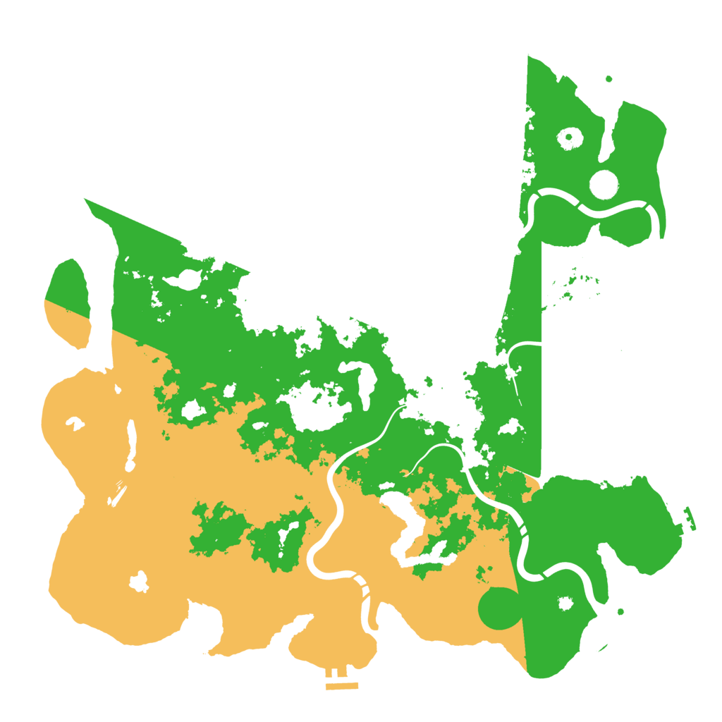 Biome Rust Map: Procedural Map, Size: 4500, Seed: 665337829