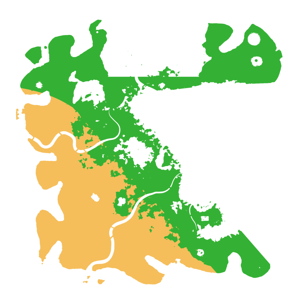 Biome Rust Map: Procedural Map, Size: 4300, Seed: 74845155