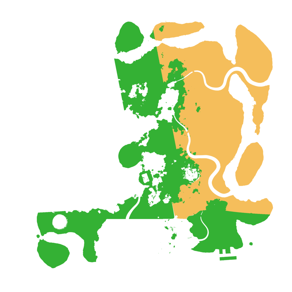 Biome Rust Map: Procedural Map, Size: 3500, Seed: 2032640956