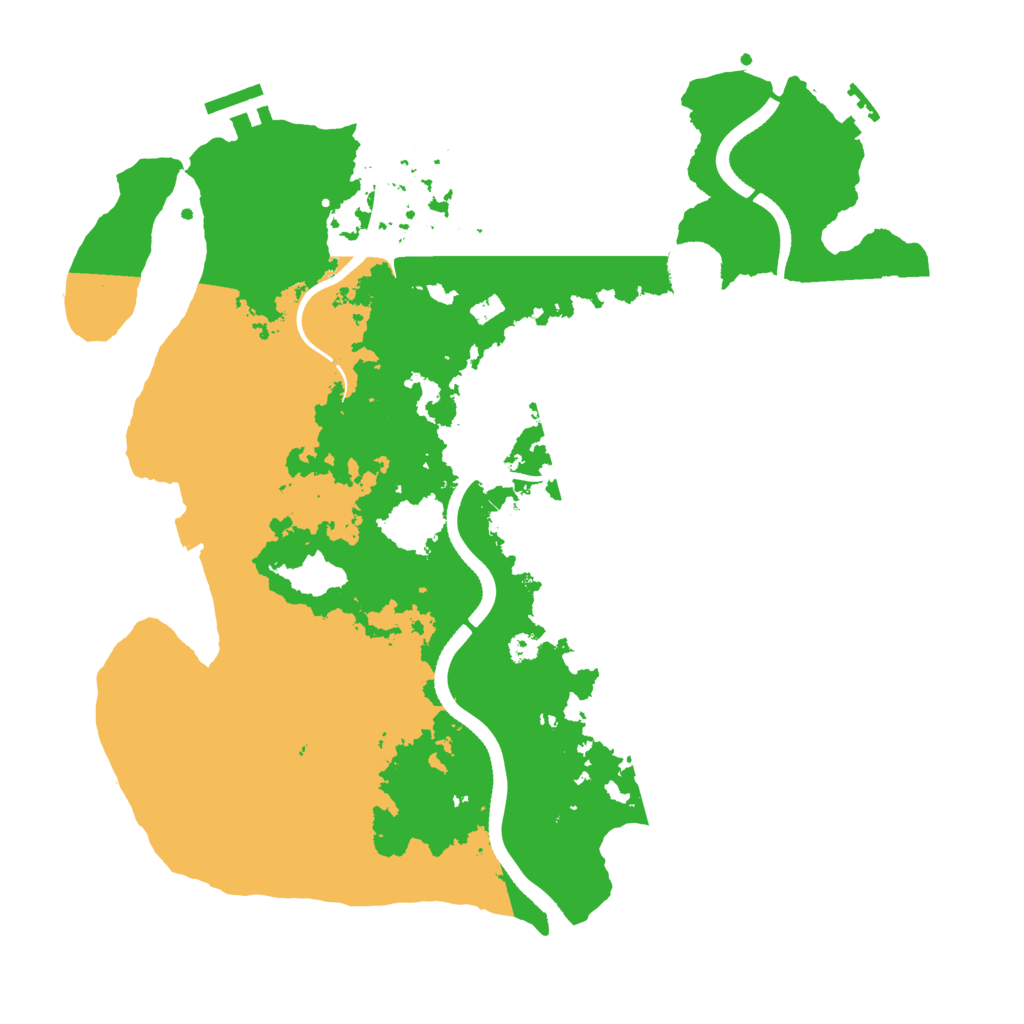 Biome Rust Map: Procedural Map, Size: 3500, Seed: 1411822100