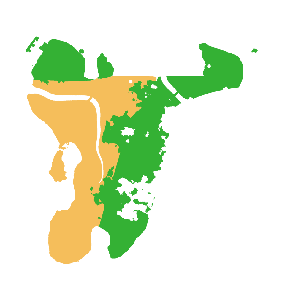 Biome Rust Map: Procedural Map, Size: 2500, Seed: 2044946484