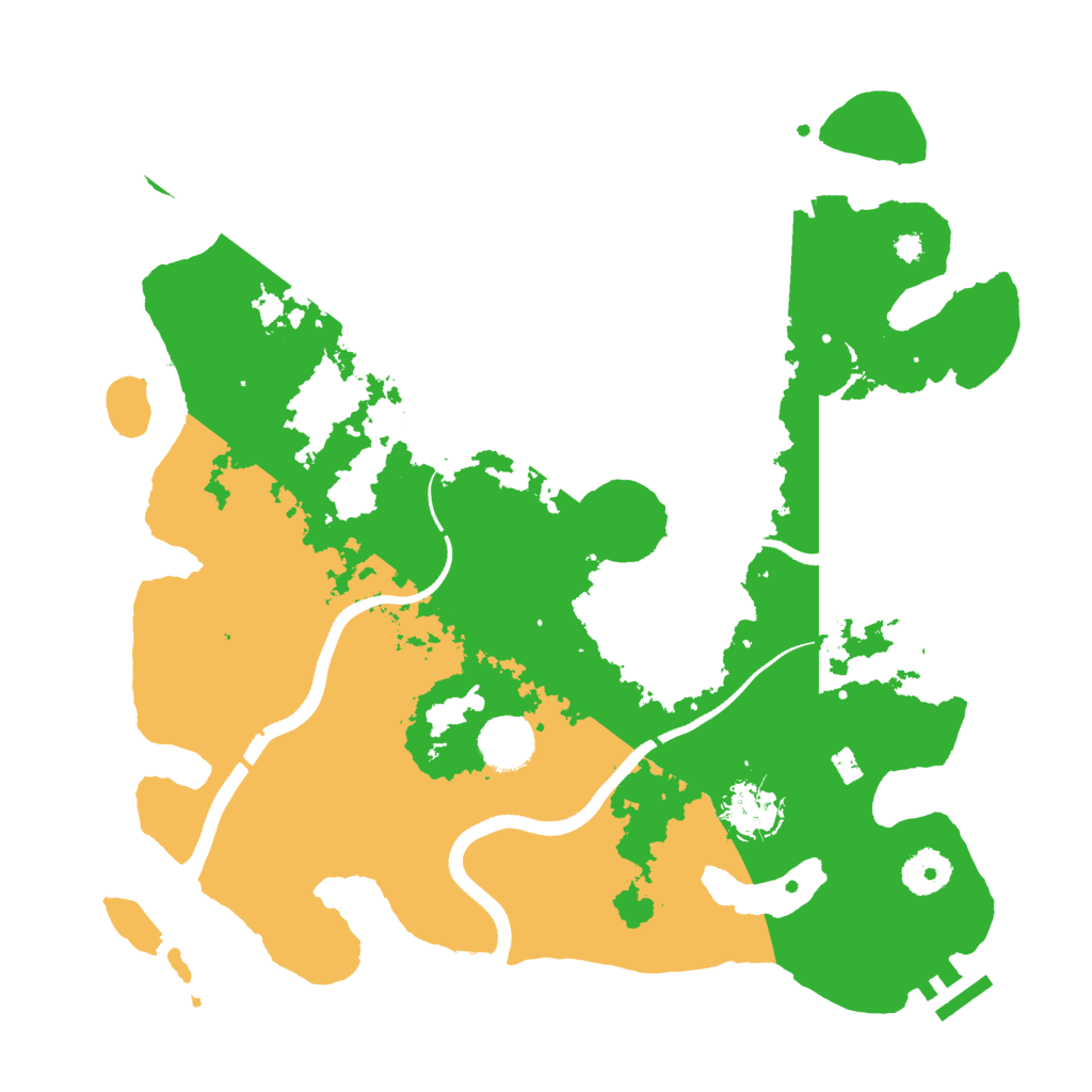 Biome Rust Map: Procedural Map, Size: 3500, Seed: 223511