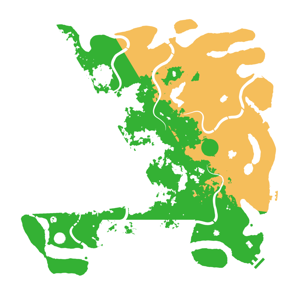 Biome Rust Map: Procedural Map, Size: 4500, Seed: 1283817866