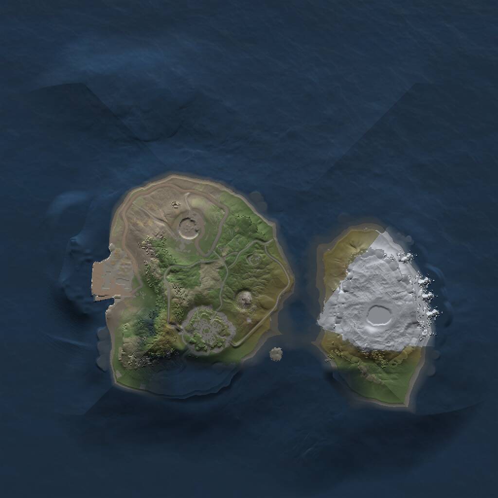 Rust Map: Procedural Map, Size: 1500, Seed: 652173308, 3 Monuments