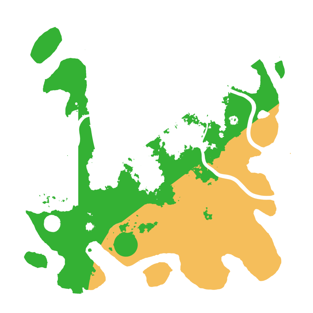 Biome Rust Map: Procedural Map, Size: 3500, Seed: 2718281