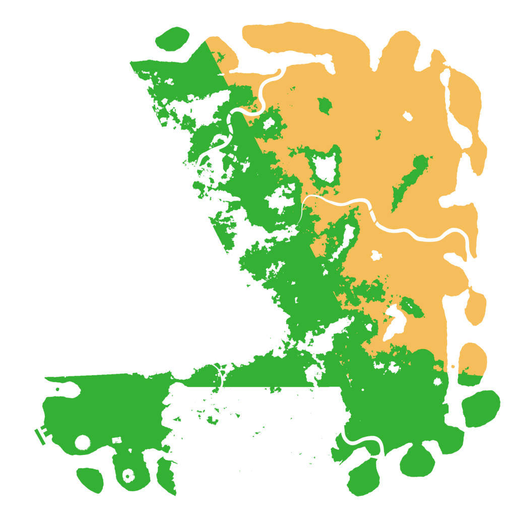 Biome Rust Map: Procedural Map, Size: 6000, Seed: 3469514