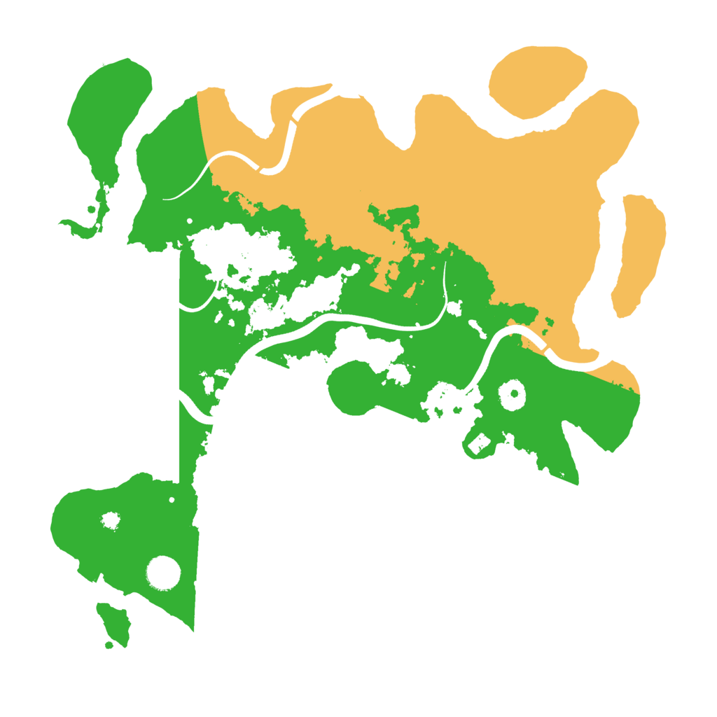 Biome Rust Map: Procedural Map, Size: 3700, Seed: 345619201