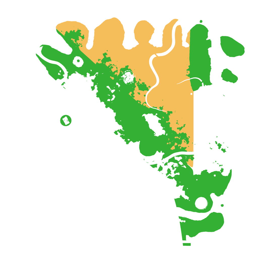 Biome Rust Map: Procedural Map, Size: 3700, Seed: 731965146