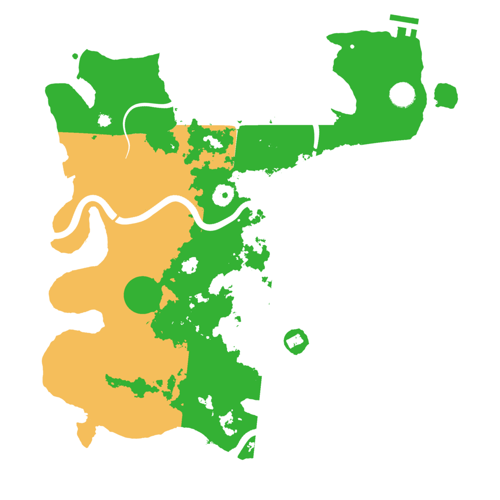 Biome Rust Map: Procedural Map, Size: 3500, Seed: 257984317