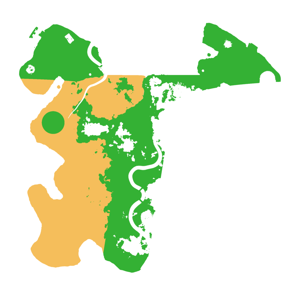Biome Rust Map: Procedural Map, Size: 3500, Seed: 9019193