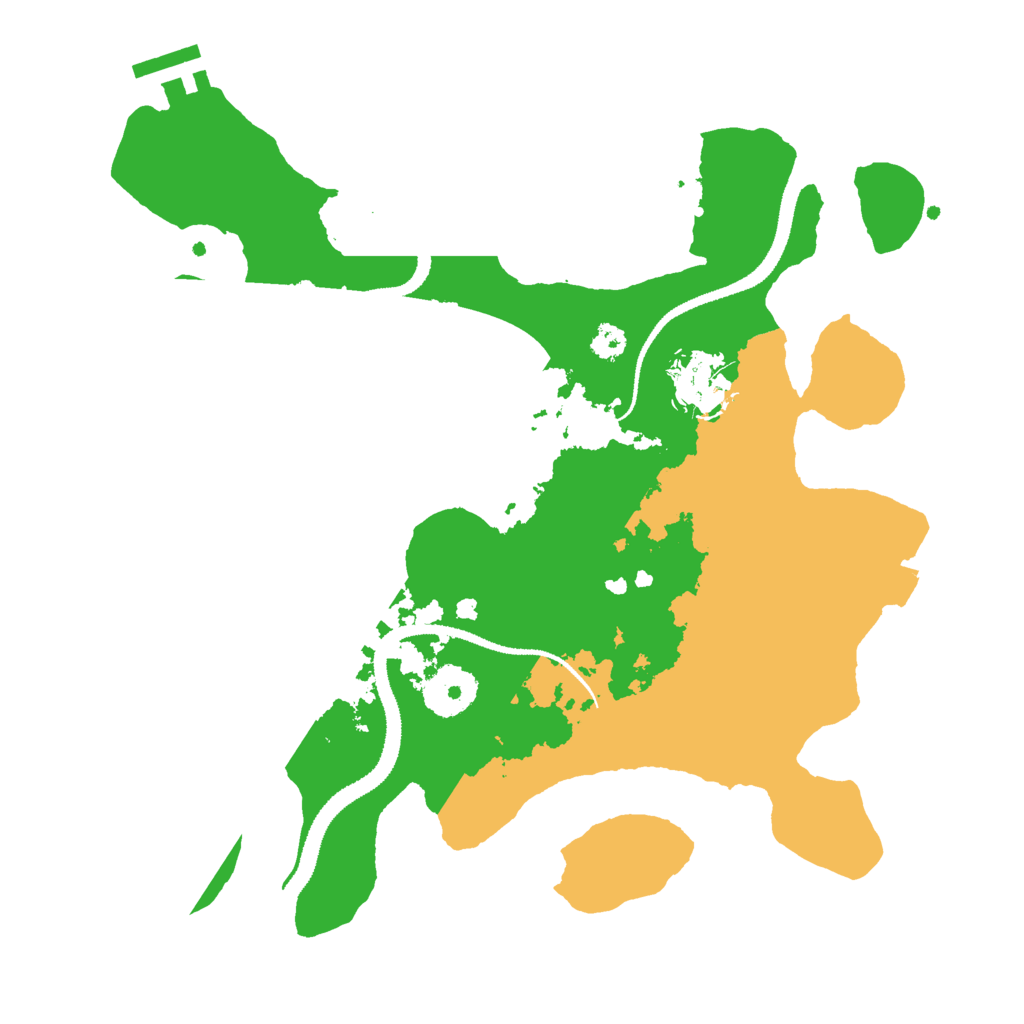 Biome Rust Map: Procedural Map, Size: 3000, Seed: 342123123
