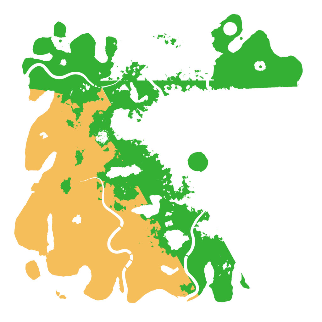 Biome Rust Map: Procedural Map, Size: 4500, Seed: 851441086