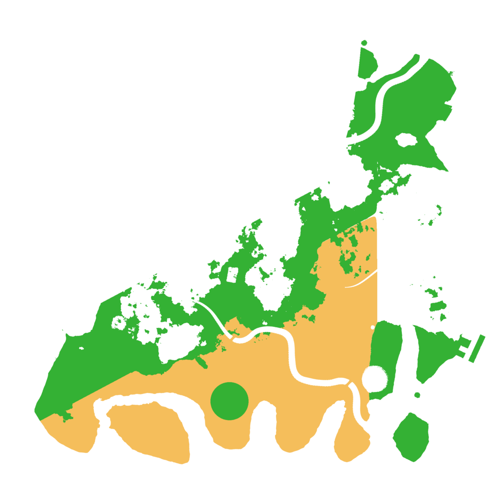 Biome Rust Map: Procedural Map, Size: 3500, Seed: 588889712