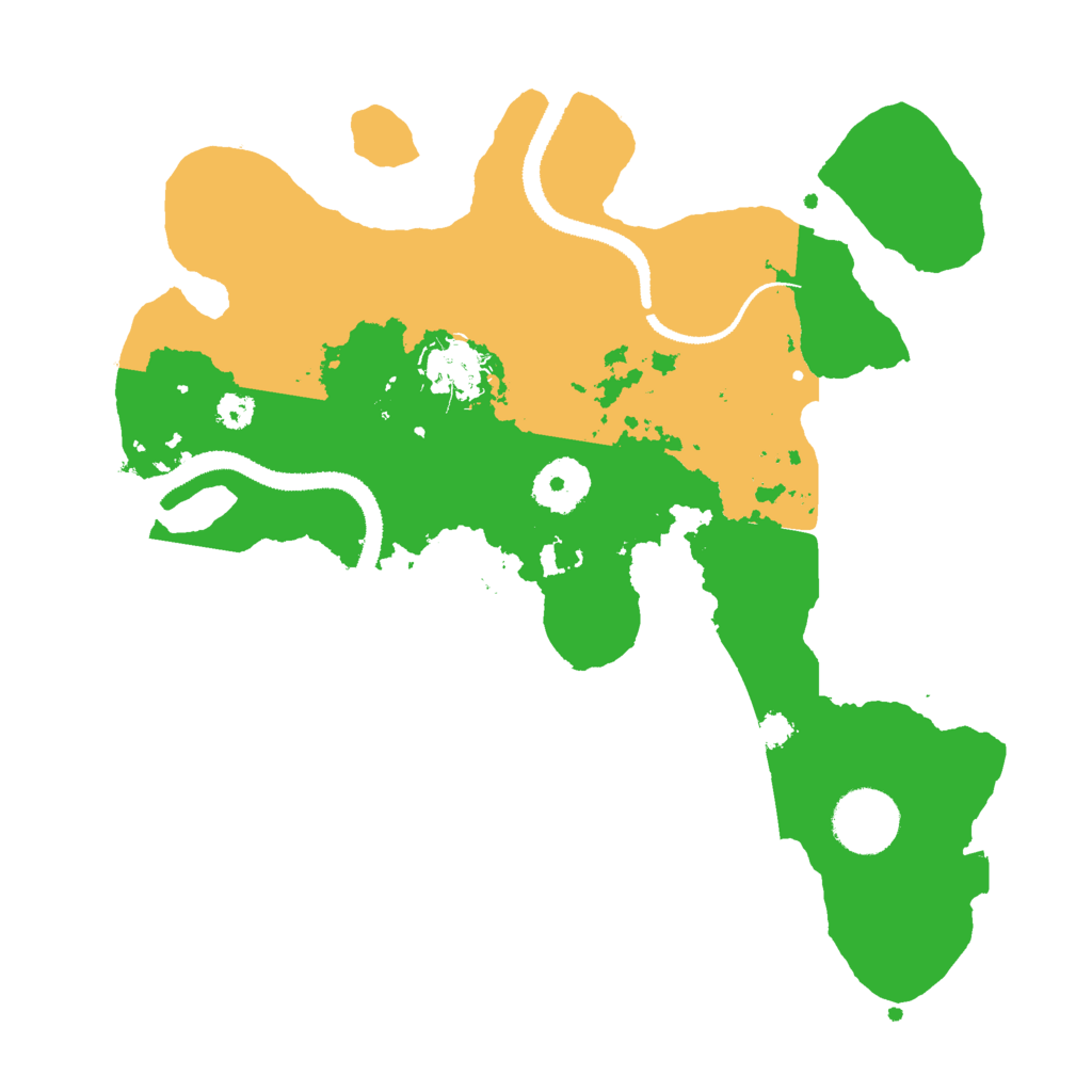 Biome Rust Map: Procedural Map, Size: 3000, Seed: 12201631