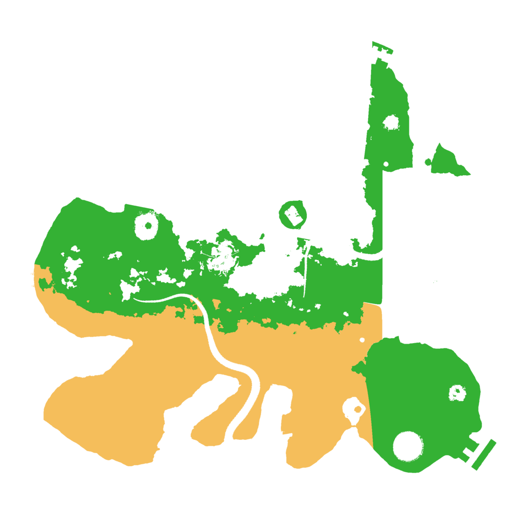 Biome Rust Map: Procedural Map, Size: 3000, Seed: 1326961006