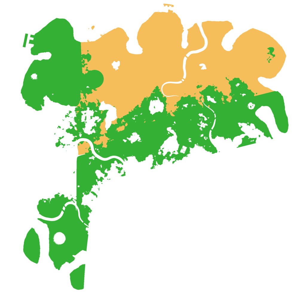 Biome Rust Map: Procedural Map, Size: 4500, Seed: 161379423