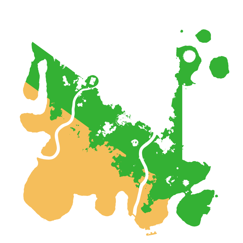 Biome Rust Map: Procedural Map, Size: 3500, Seed: 86942
