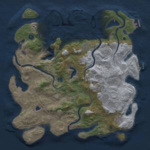 Thumbnail Rust Map: Procedural Map, Size: 4250, Seed: 1062415917, 16 Monuments