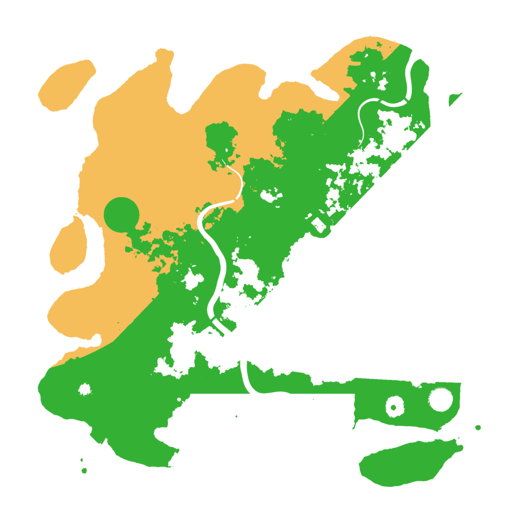 Biome Rust Map: Procedural Map, Size: 3900, Seed: 3421