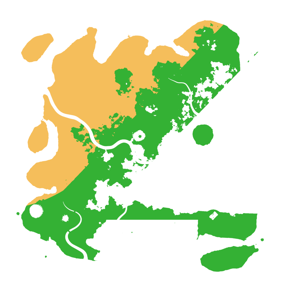 Biome Rust Map: Procedural Map, Size: 3900, Seed: 3421