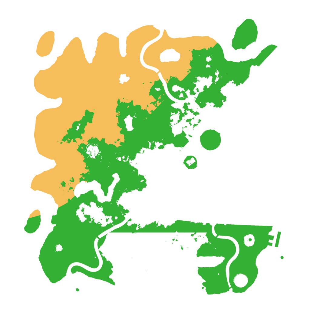 Biome Rust Map: Procedural Map, Size: 4000, Seed: 49365