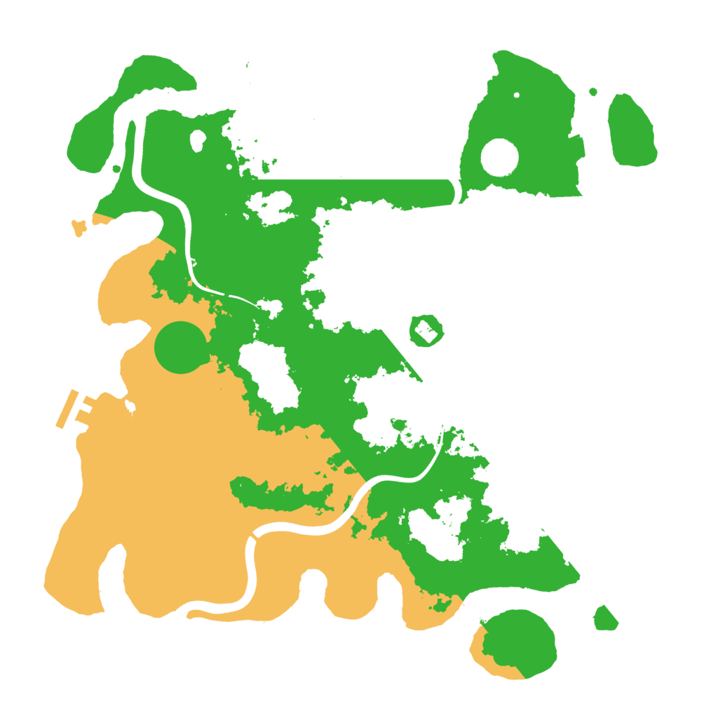 Biome Rust Map: Procedural Map, Size: 3600, Seed: 64564567