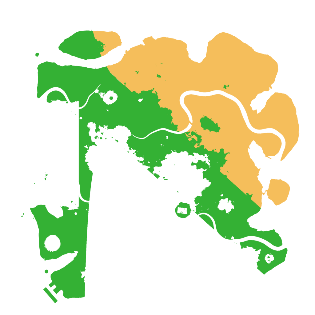 Biome Rust Map: Procedural Map, Size: 3500, Seed: 19504713