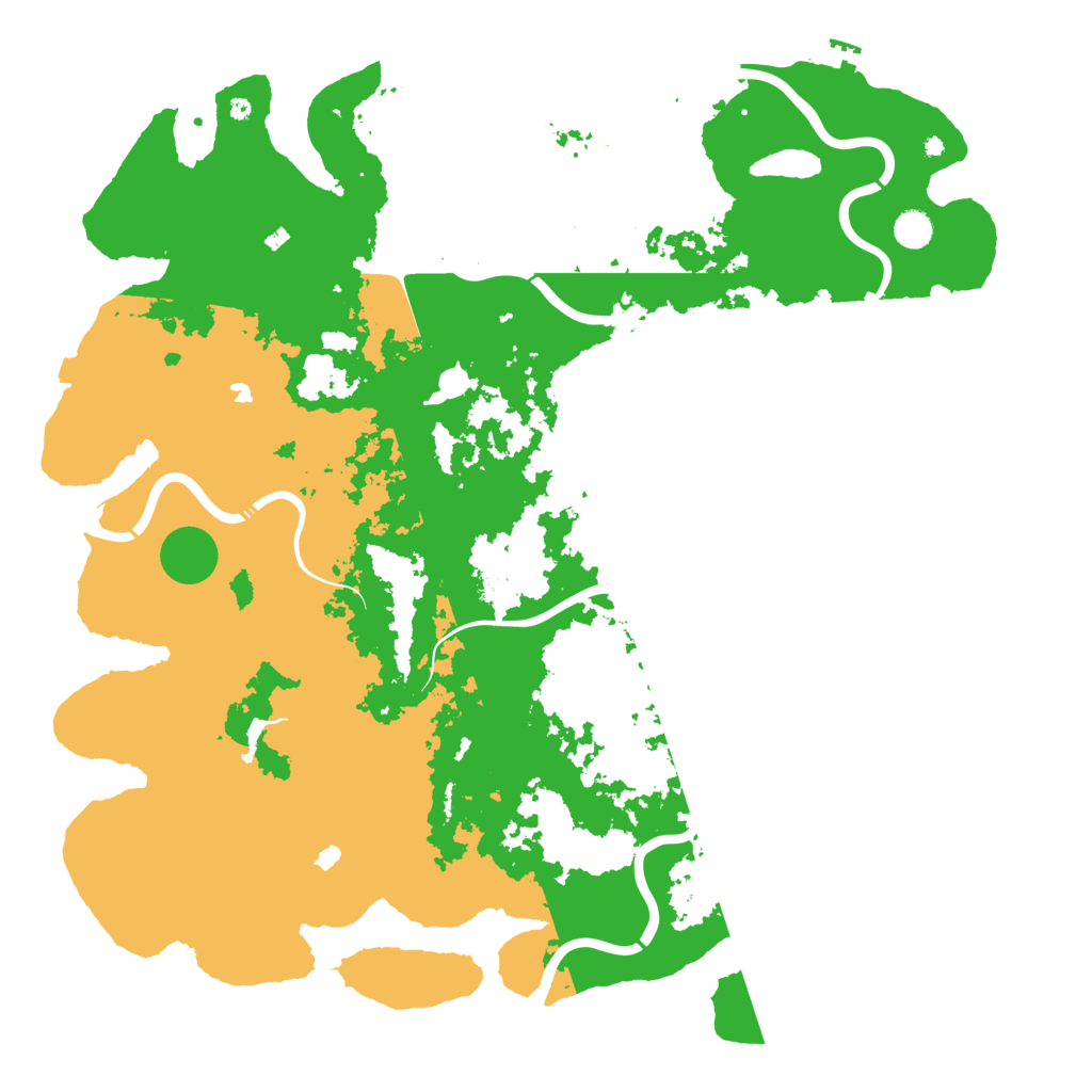 Biome Rust Map: Procedural Map, Size: 5000, Seed: 525302706