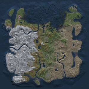 Thumbnail Rust Map: Procedural Map, Size: 4500, Seed: 6094, 16 Monuments