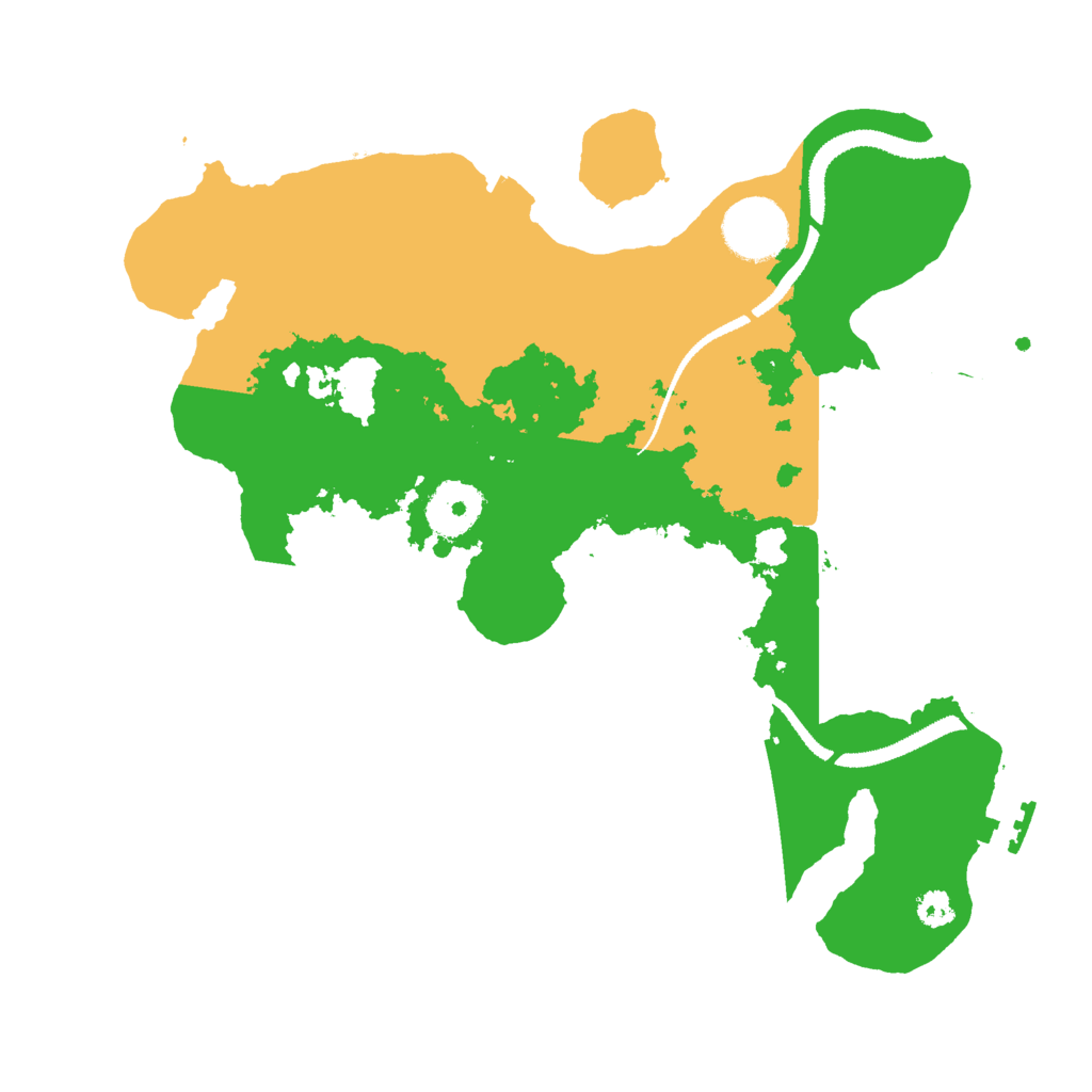 Biome Rust Map: Procedural Map, Size: 3000, Seed: 25317