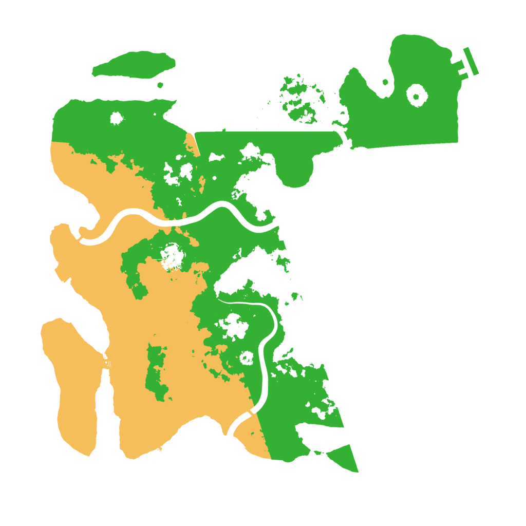 Biome Rust Map: Procedural Map, Size: 3700, Seed: 280664719