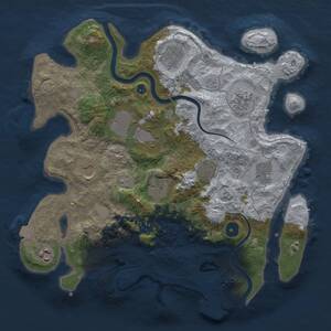 Thumbnail Rust Map: Procedural Map, Size: 3500, Seed: 79458481, 15 Monuments