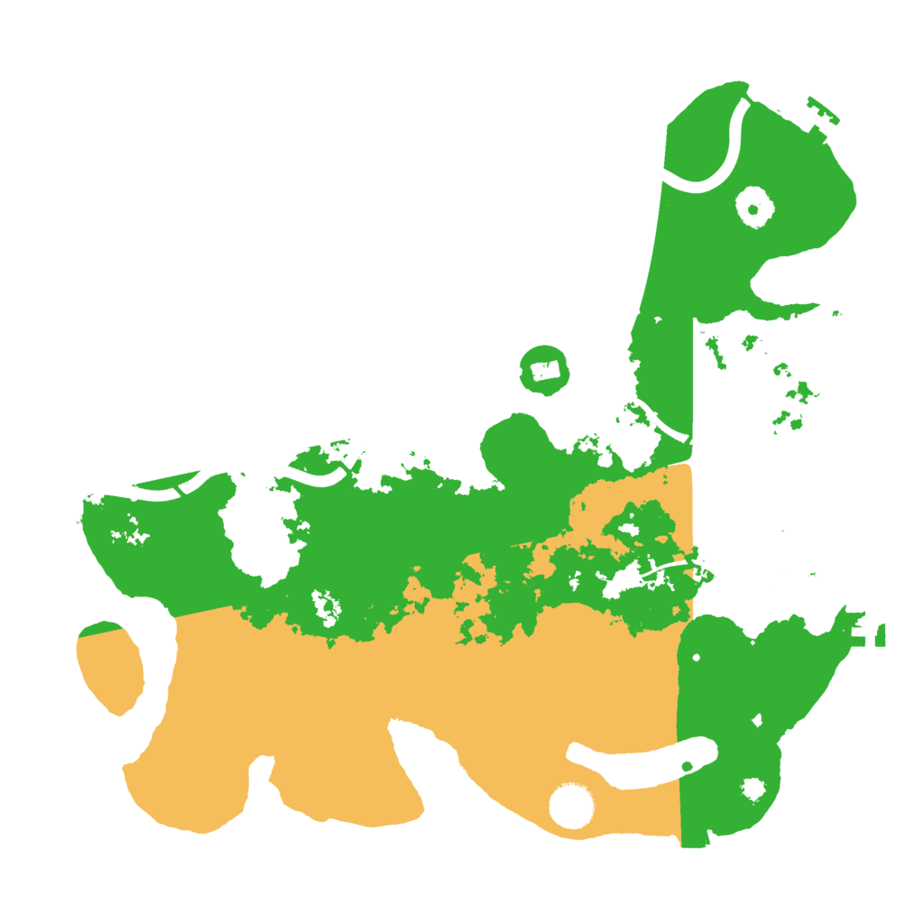 Biome Rust Map: Procedural Map, Size: 3600, Seed: 1334017742