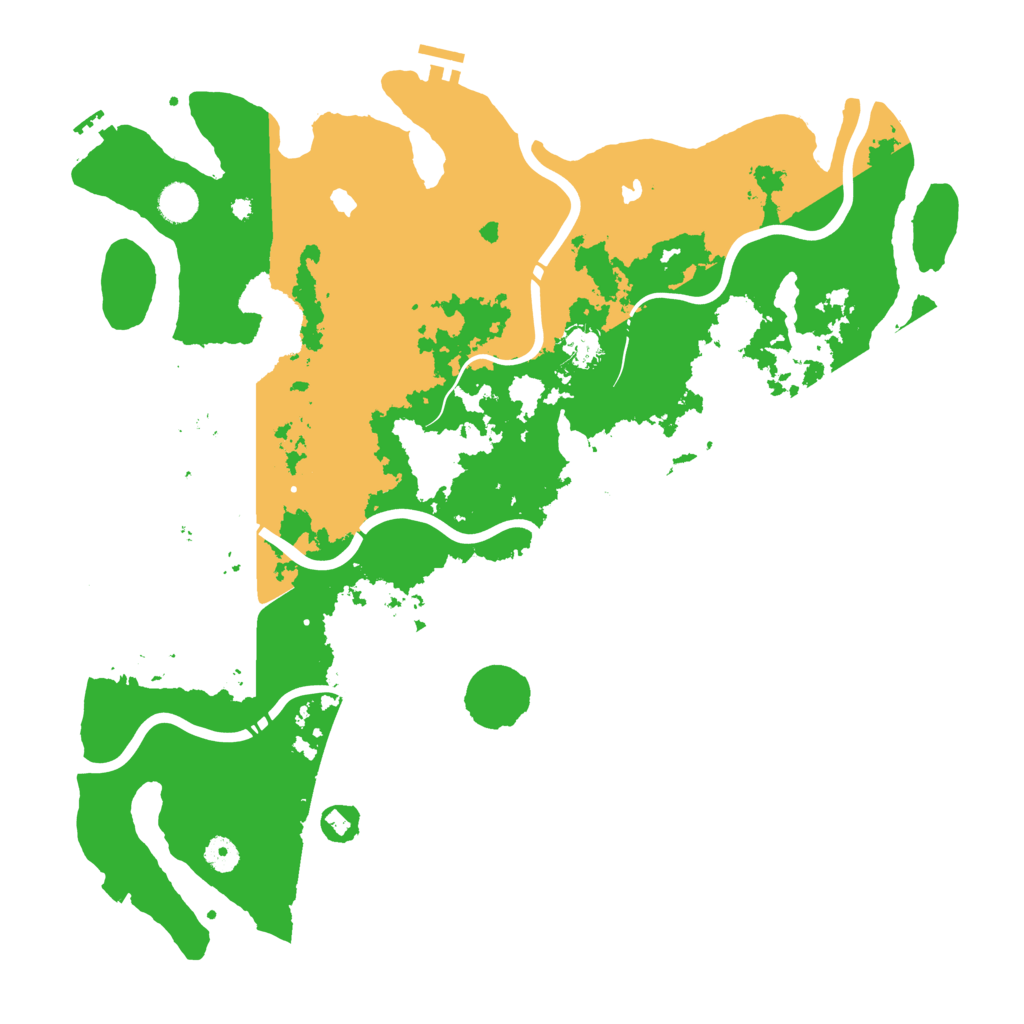 Biome Rust Map: Procedural Map, Size: 4500, Seed: 2124053346