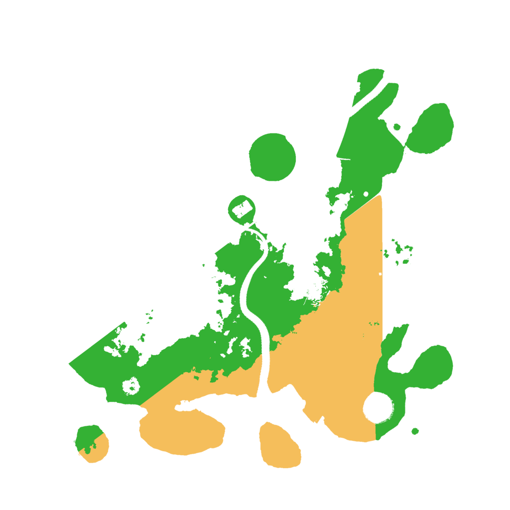 Biome Rust Map: Procedural Map, Size: 3000, Seed: 26895