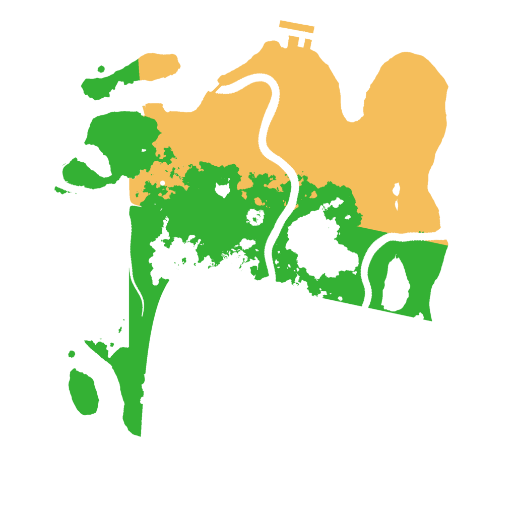 Biome Rust Map: Procedural Map, Size: 3000, Seed: 121488